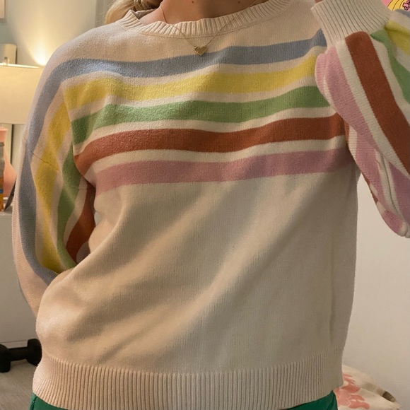 Rainbow Stripe Sweater - Picture 5 of 5